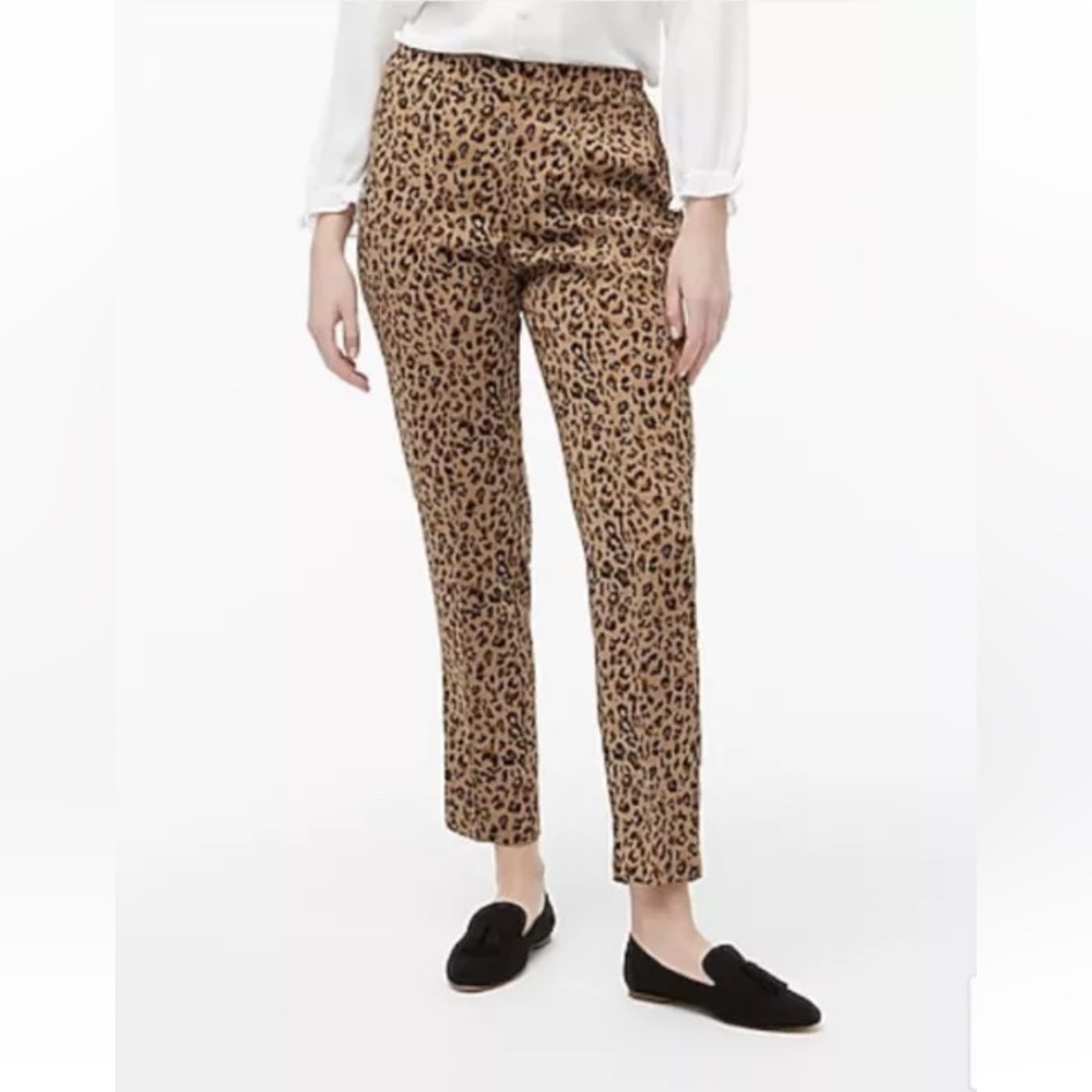 EUC - J. Crew Jamie Cheetah Pants - Size 14